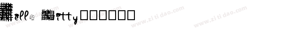 Hello Kitty字体转换